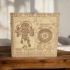 Achleshwar Panchmukhi Hanuman Yantra Vastu Remedies, 3 x 3 Inch,100% Pure Copper, South/SW Facing Main Door, Home/Office/Business/Factory Entrance Protection