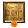 Kuber Yantra Original pratishThit | Premium Glass Covered Sampoorna Yantra for Puja Ghar | Fibre Framed Sampurna Yantra Original, 7x7 Inches, 1 Piece