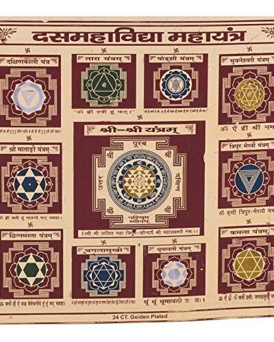 Shri Das Mahavidya Yantra pran pratishthit